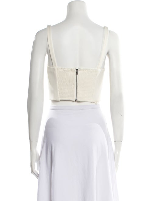 Alice + Olivia Square Neckline Sleeveless Crop Top