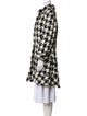 Alice + Olivia Wool Tweed Pattern Coat