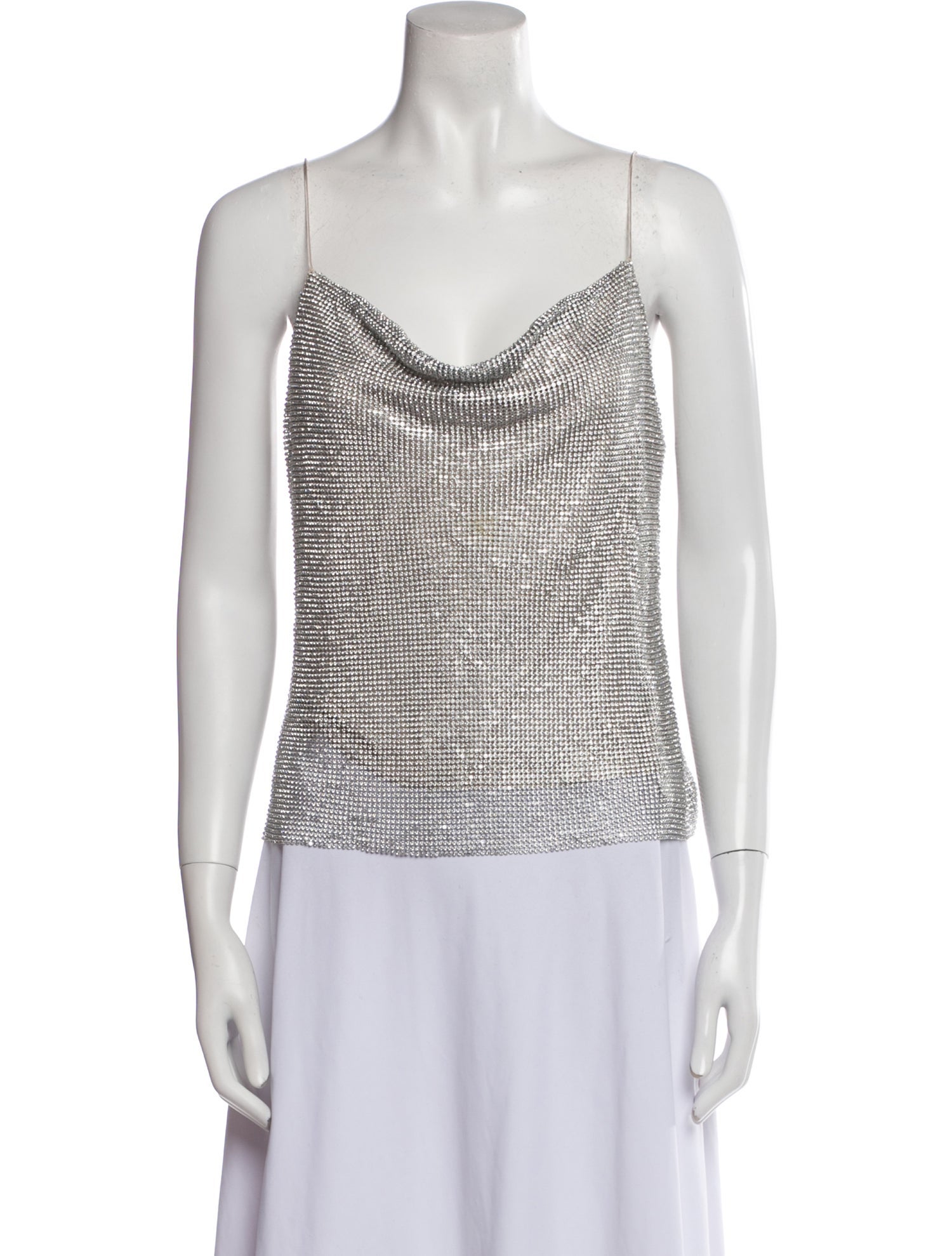 Alice + Olivia Cowl Neck Sleeveless Top