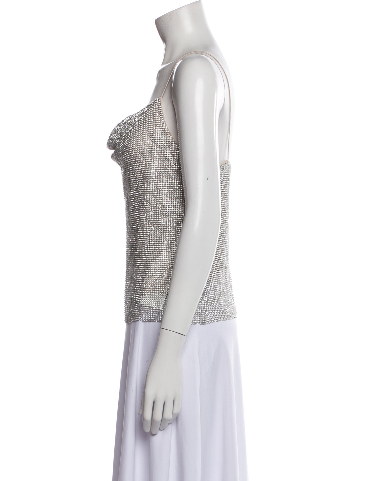 Alice + Olivia Cowl Neck Sleeveless Top