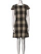Alice + Olivia Plaid Print Mini Dress