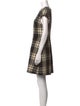 Alice + Olivia Plaid Print Mini Dress