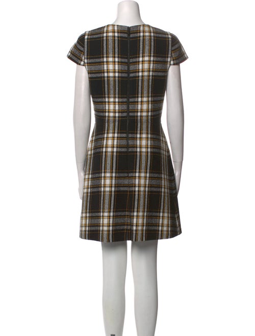 Alice + Olivia Plaid Print Mini Dress