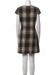 Alice + Olivia Plaid Print Mini Dress