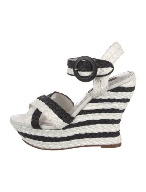 Alice + Olivia Printed Braided Accents Espadrilles