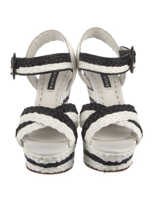 Alice + Olivia Printed Braided Accents Espadrilles