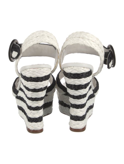 Alice + Olivia Printed Braided Accents Espadrilles