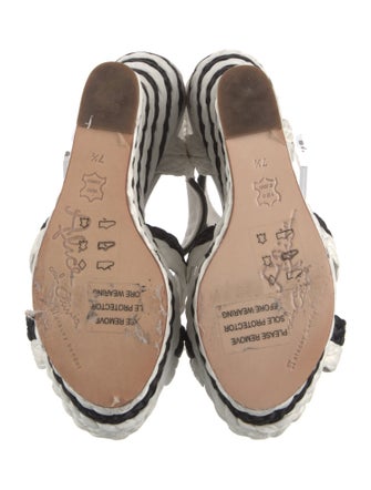 Alice + Olivia Printed Braided Accents Espadrilles