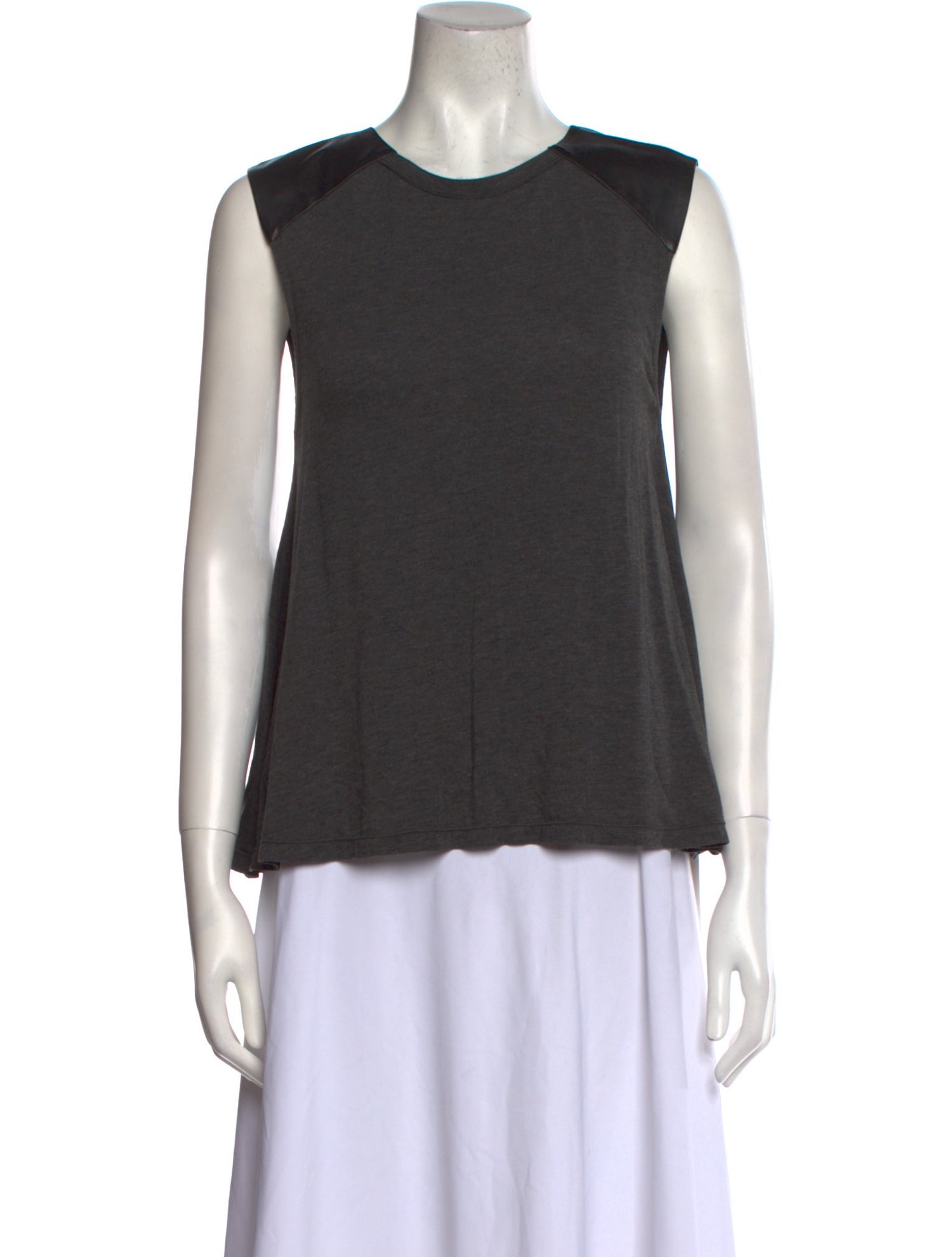 Alice + Olivia Crew Neck Sleeveless Top