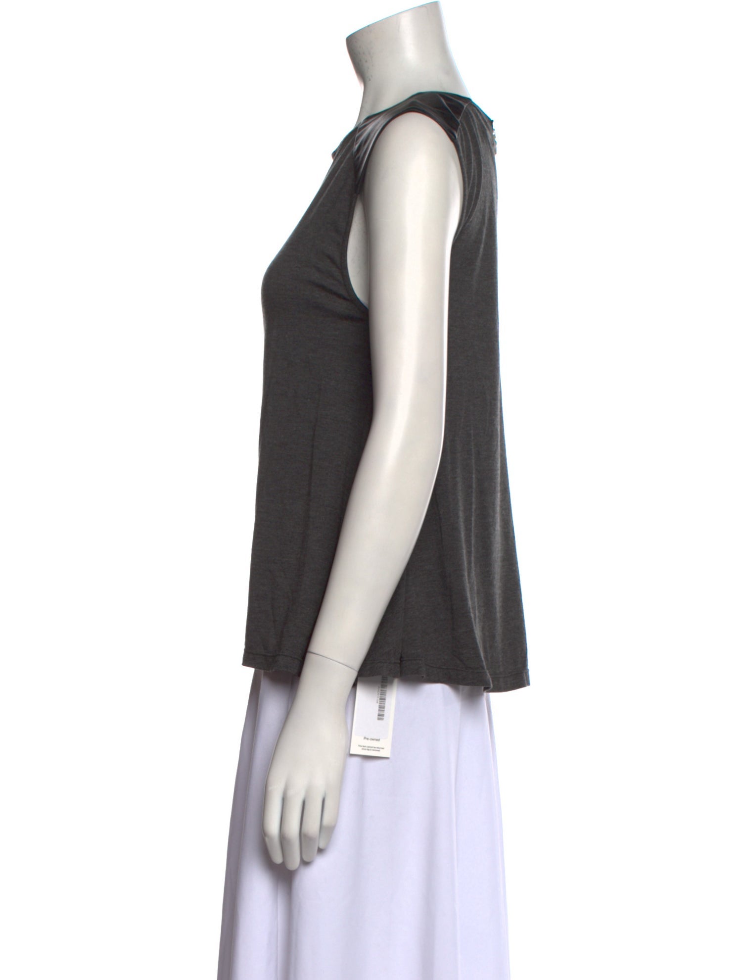 Alice + Olivia Crew Neck Sleeveless Top