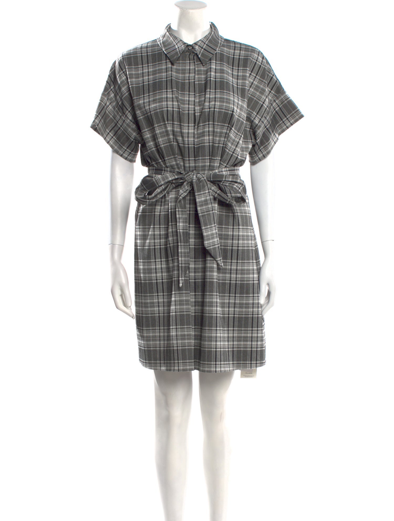 Alice + Olivia Plaid Print Mini Dress