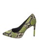 Alice + Olivia Snakeskin Printed Pumps