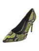 Alice + Olivia Snakeskin Printed Pumps