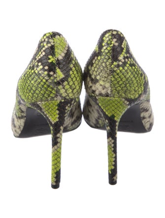 Alice + Olivia Snakeskin Printed Pumps