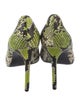 Alice + Olivia Snakeskin Printed Pumps