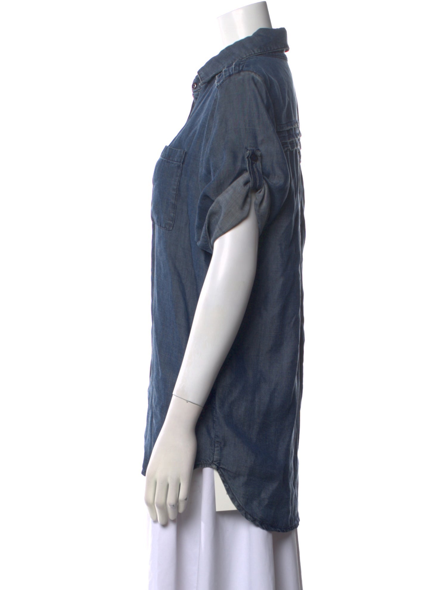 Alice + Olivia Short Sleeve Button-Up Top