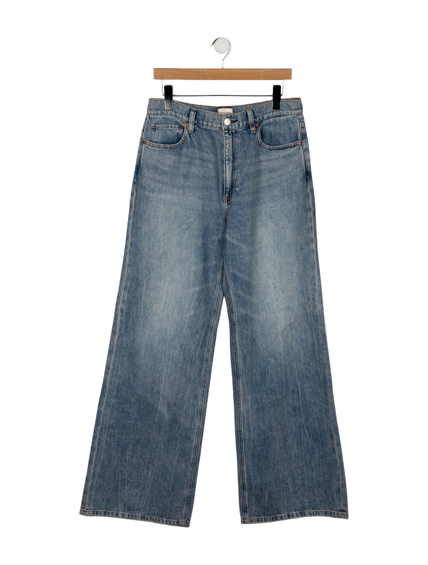 Alice + Olivia High-Rise Wide Leg Jeans