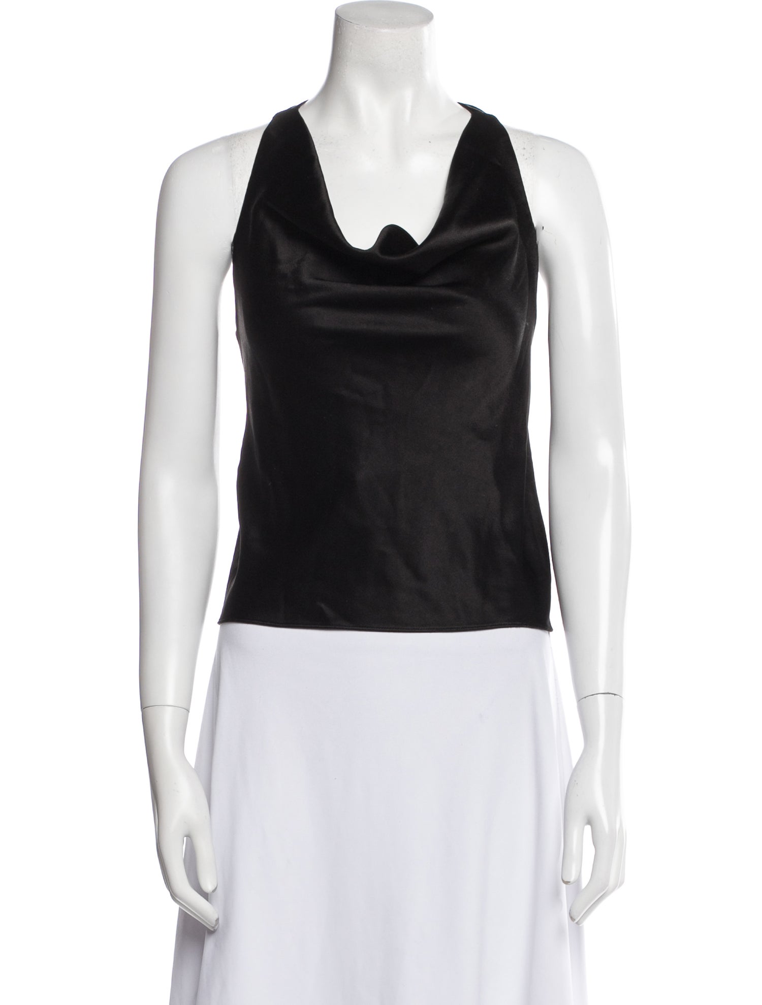 Alice + Olivia Cowl Neck Sleeveless Crop Top