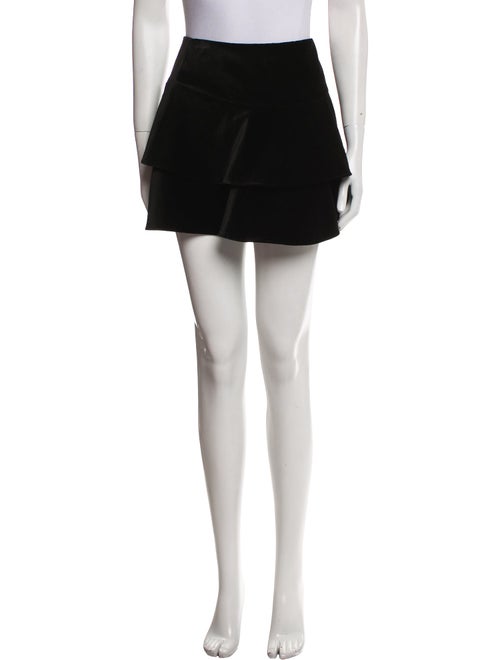 Alice + Olivia Pleated Accents Mini Skirt