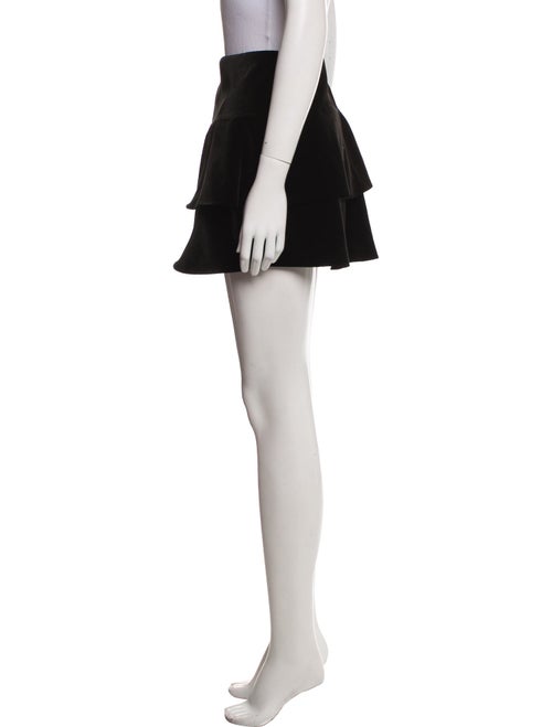 Alice + Olivia Pleated Accents Mini Skirt