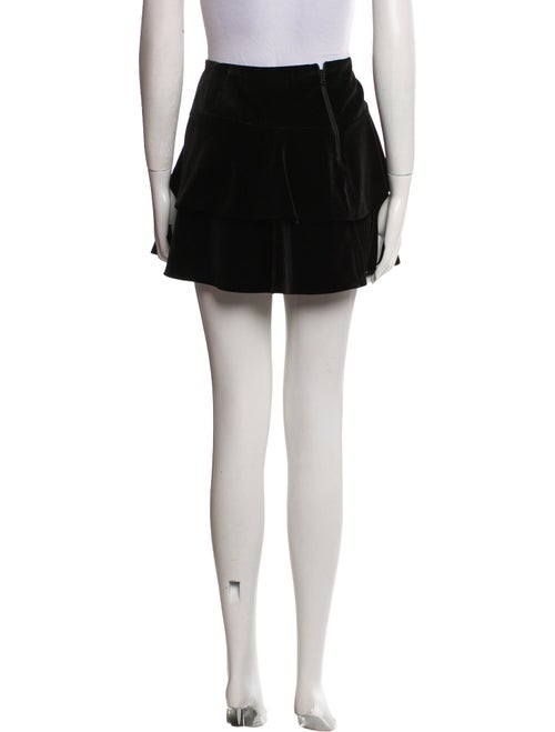 Alice + Olivia Pleated Accents Mini Skirt