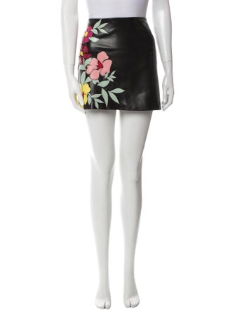 Alice + Olivia Faux Leather Mini Skirt
