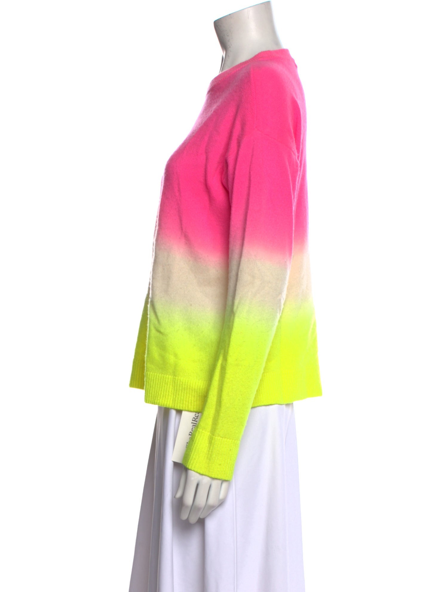 Alice + Olivia Cashmere Colorblock Pattern Sweater