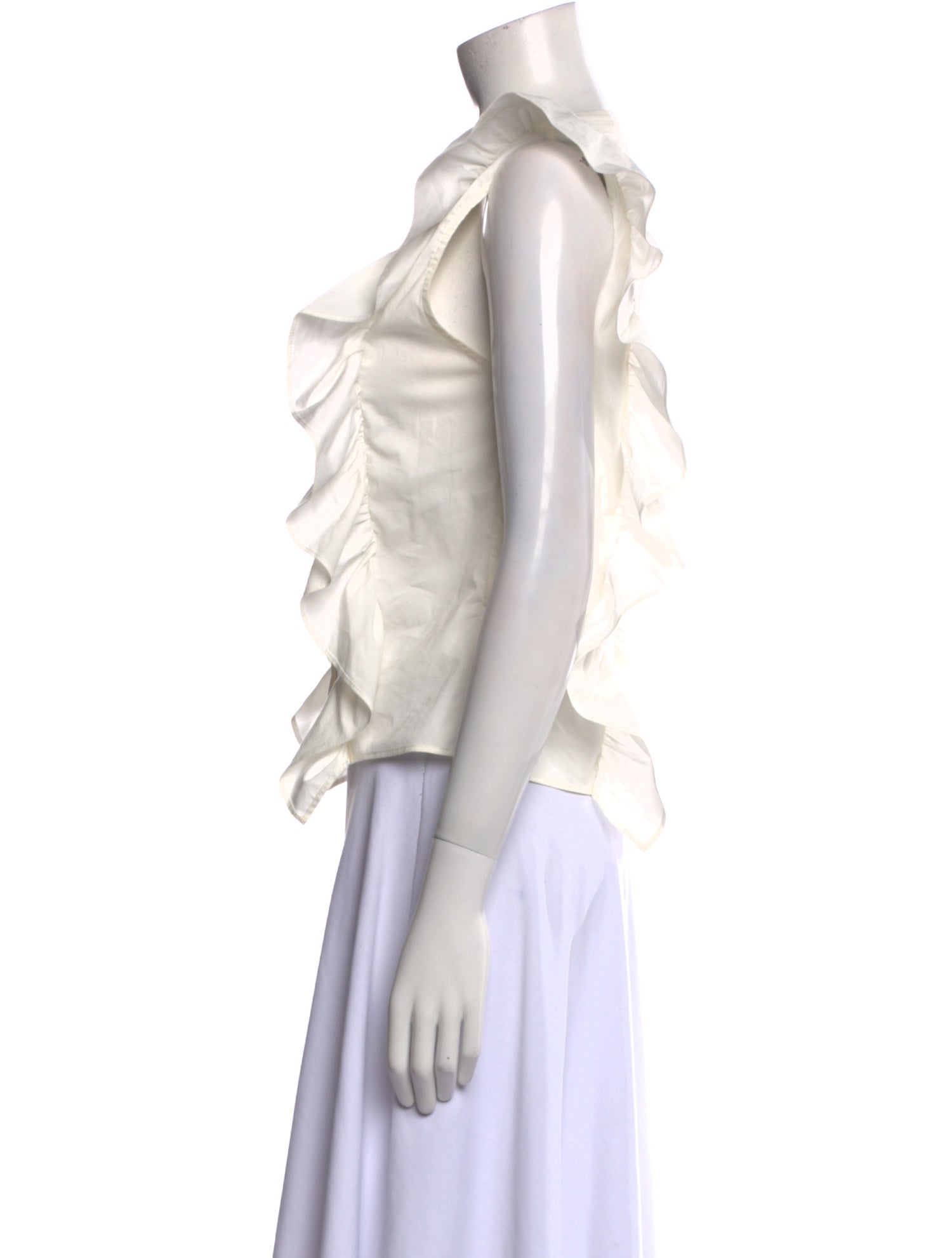 Alice + Olivia V-Neck Sleeveless Crop Top