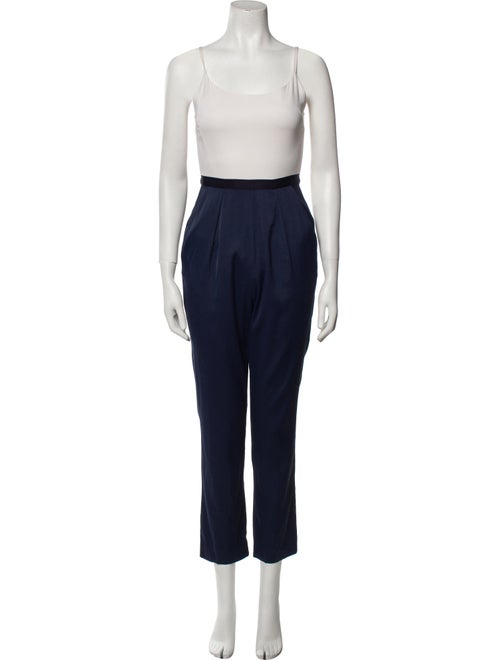 Alice + Olivia Silk Scoop Neck Jumpsuit