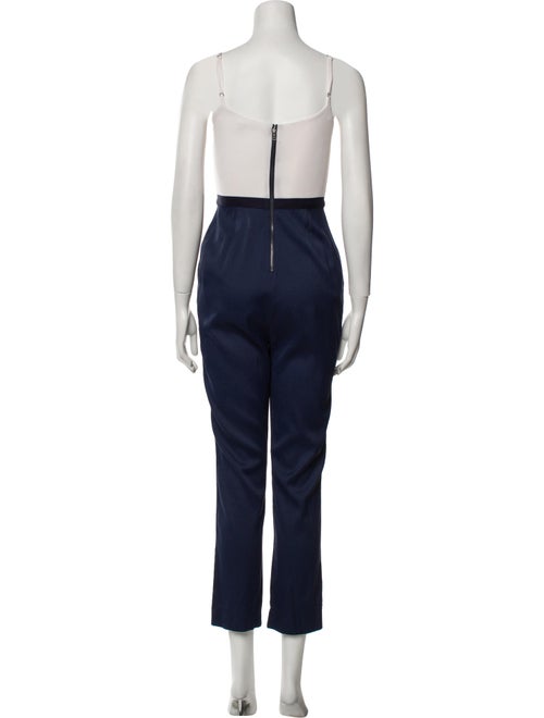 Alice + Olivia Silk Scoop Neck Jumpsuit