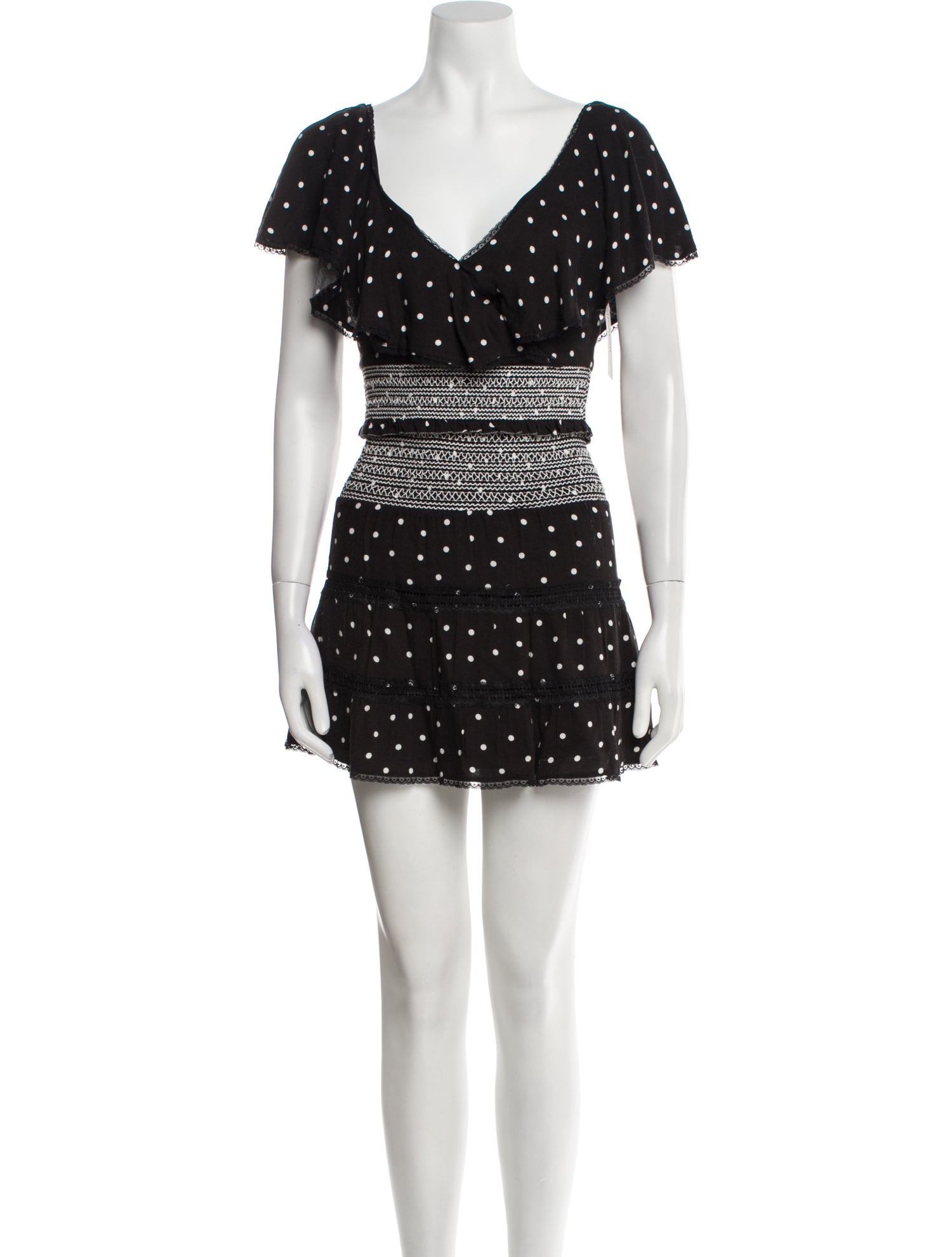 Alice + Olivia Polka Dot Print Skirt Set