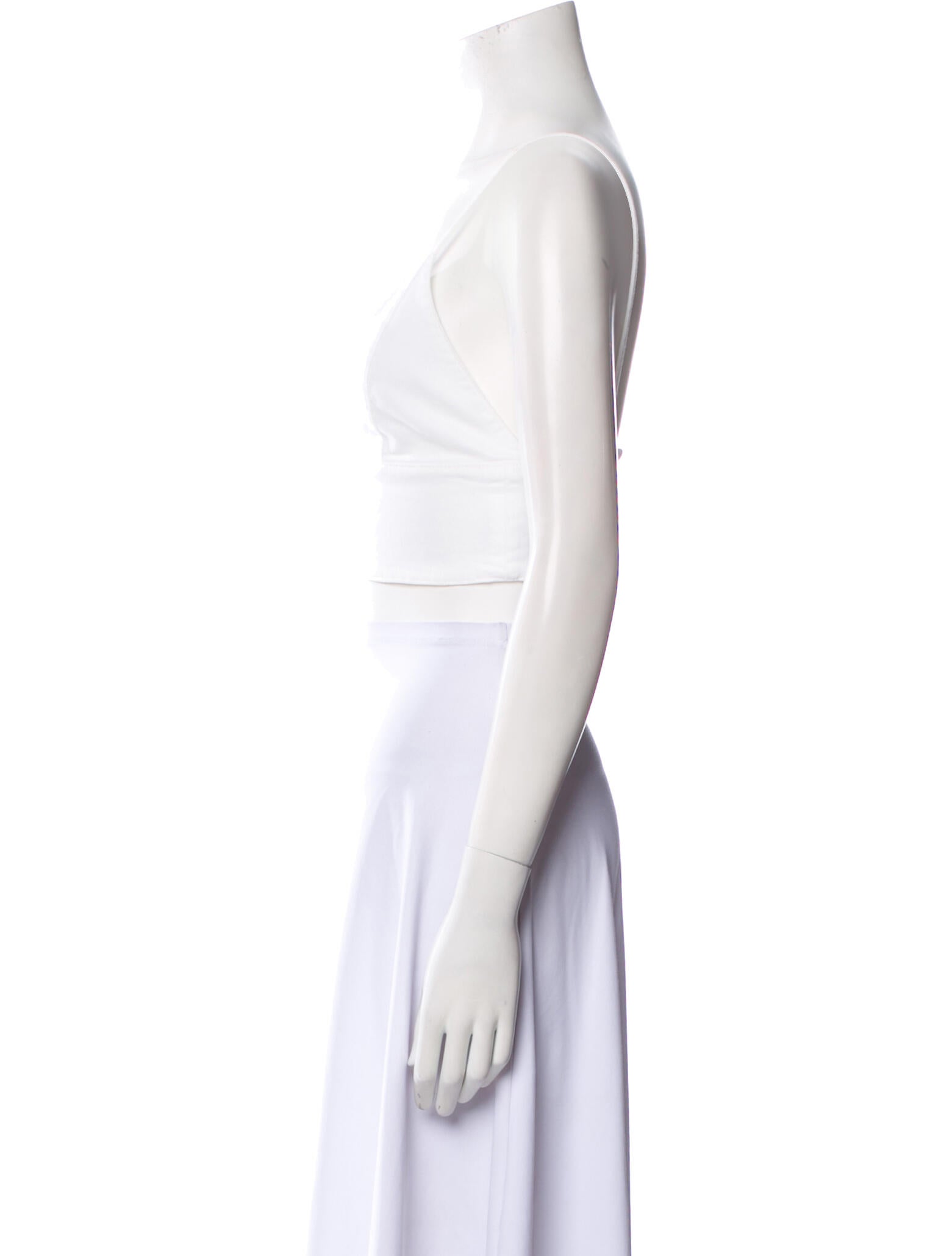 Alice + Olivia V-Neck Sleeveless Crop Top