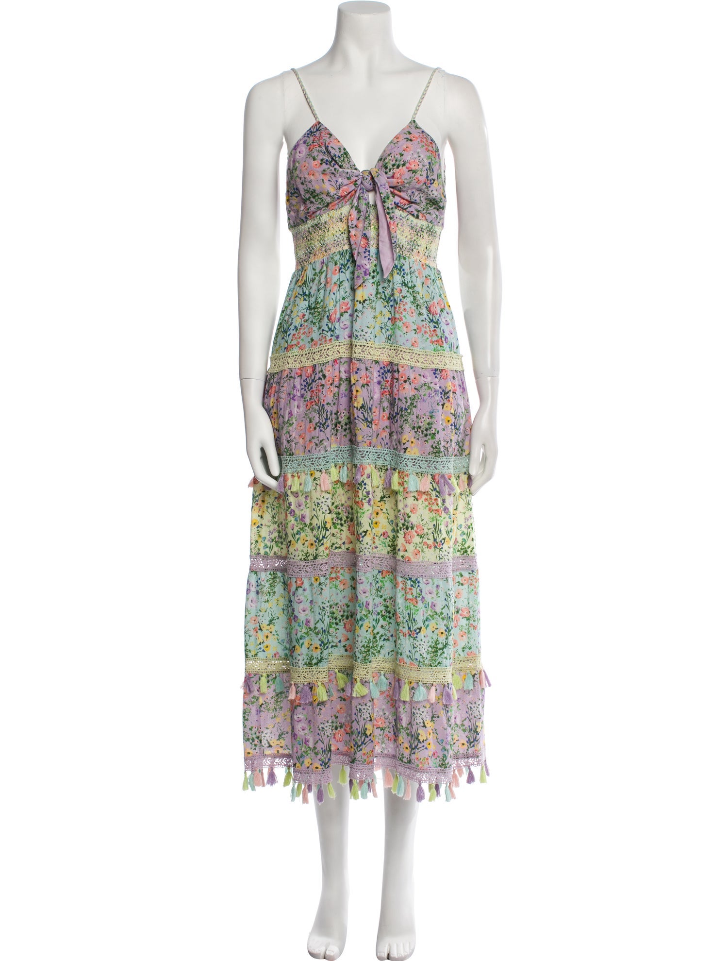 Alice + Olivia Floral Print Long Dress