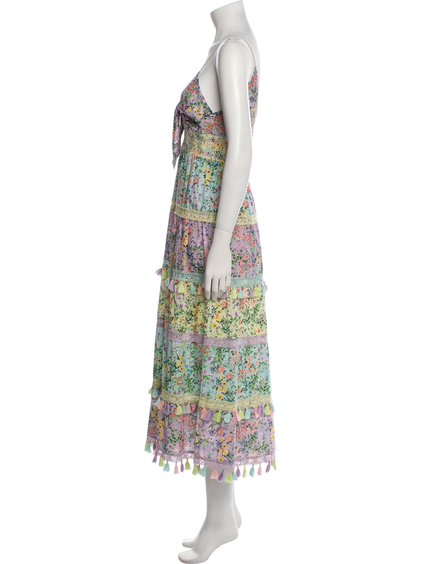 Alice + Olivia Floral Print Long Dress
