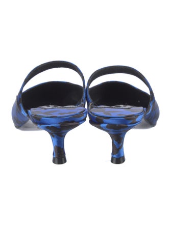 Alice + Olivia Satin Printed Mules