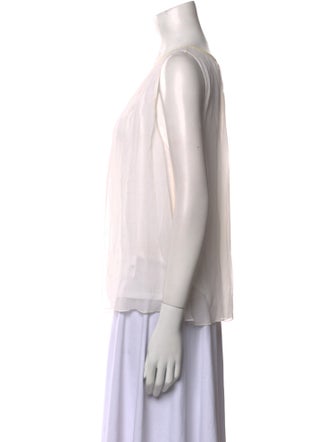 Alice + Olivia Silk Scoop Neck Blouse