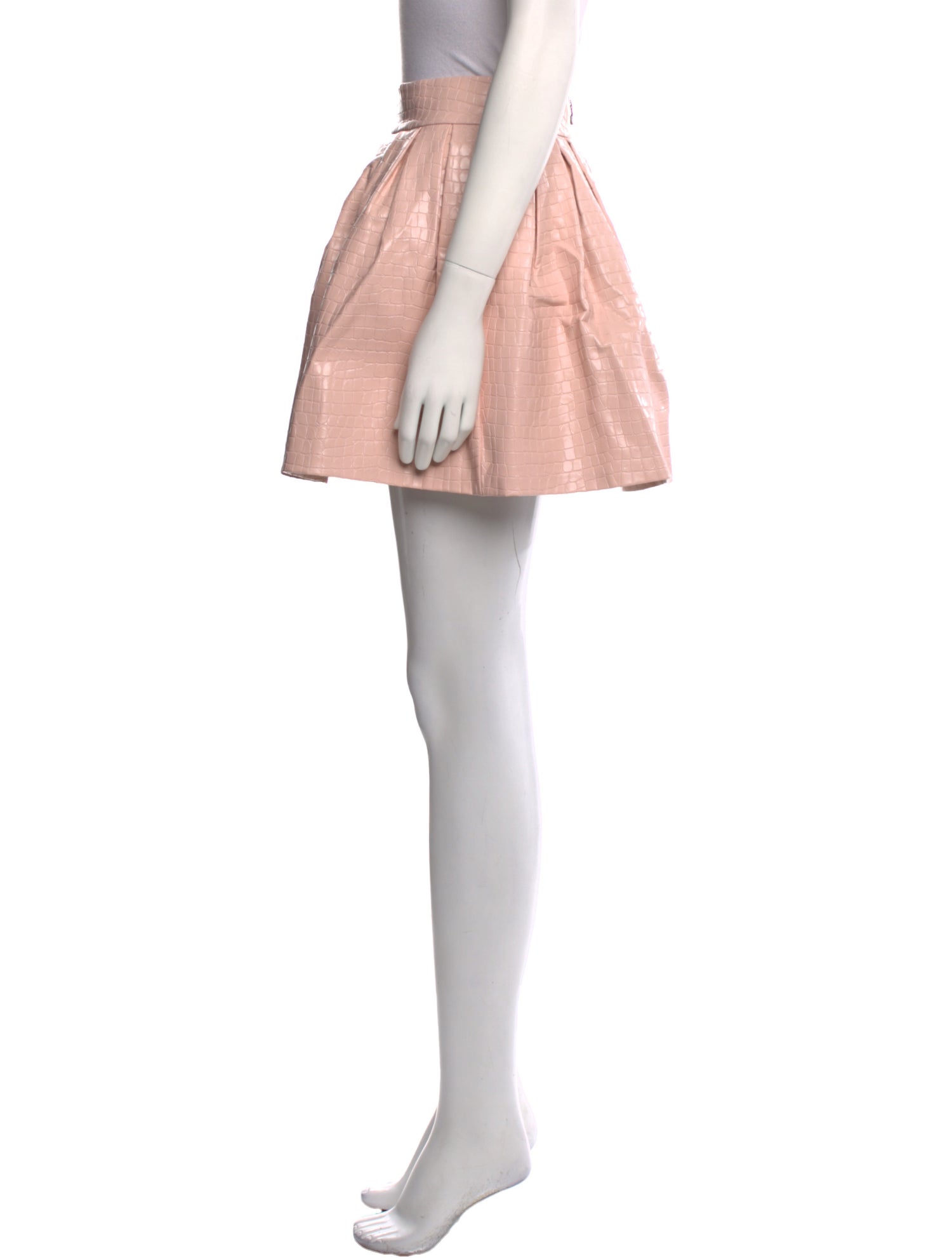 Alice + Olivia Faux Leather Mini Skirt