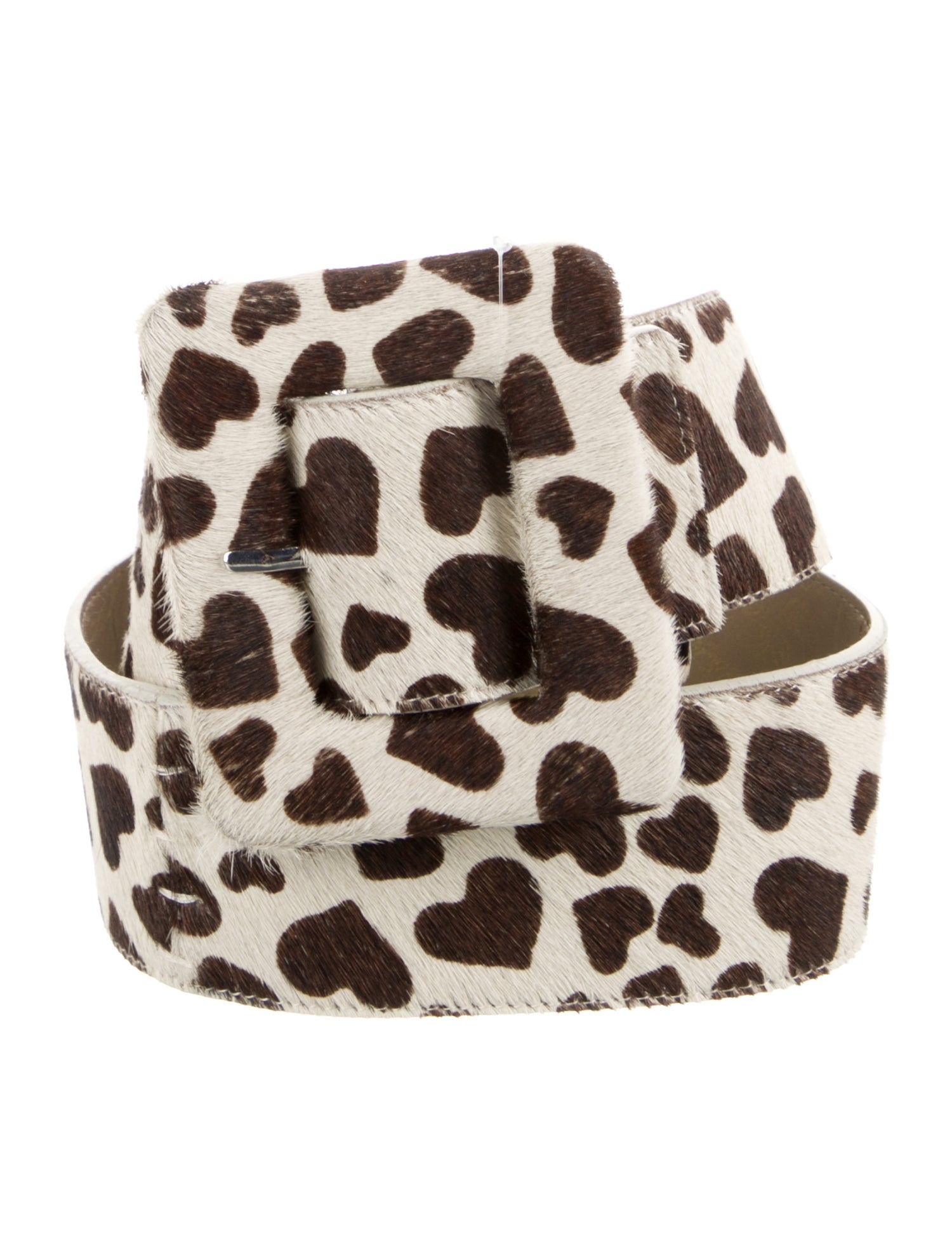 Alice + Olivia Wide Ponyhair Waist Belt