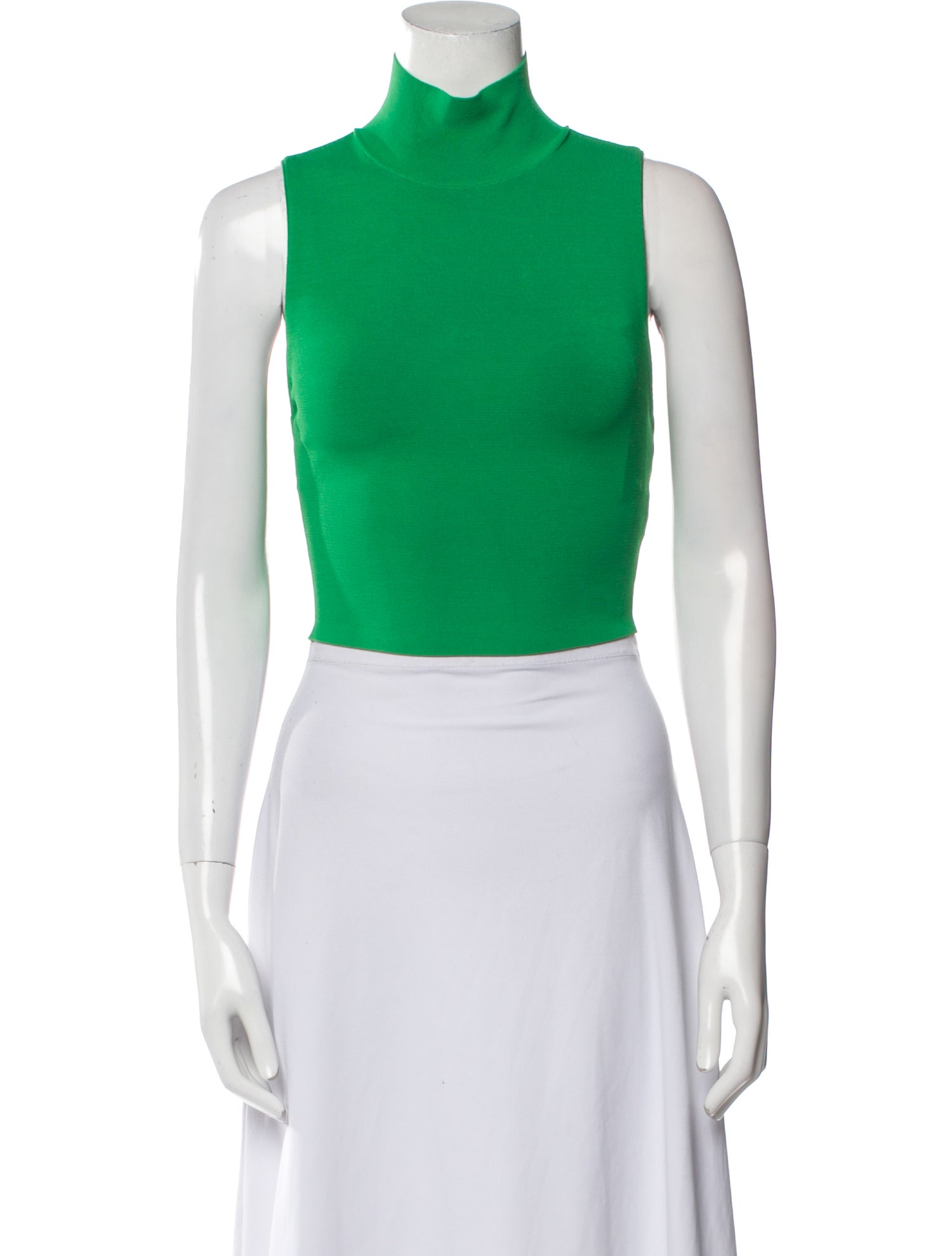 Alice + Olivia Mock Neck Sleeveless Crop Top w/ Tags