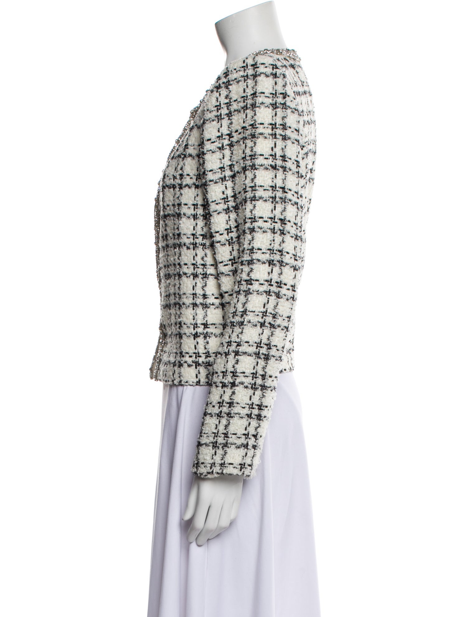 Alice + Olivia Tweed Pattern Evening Jacket