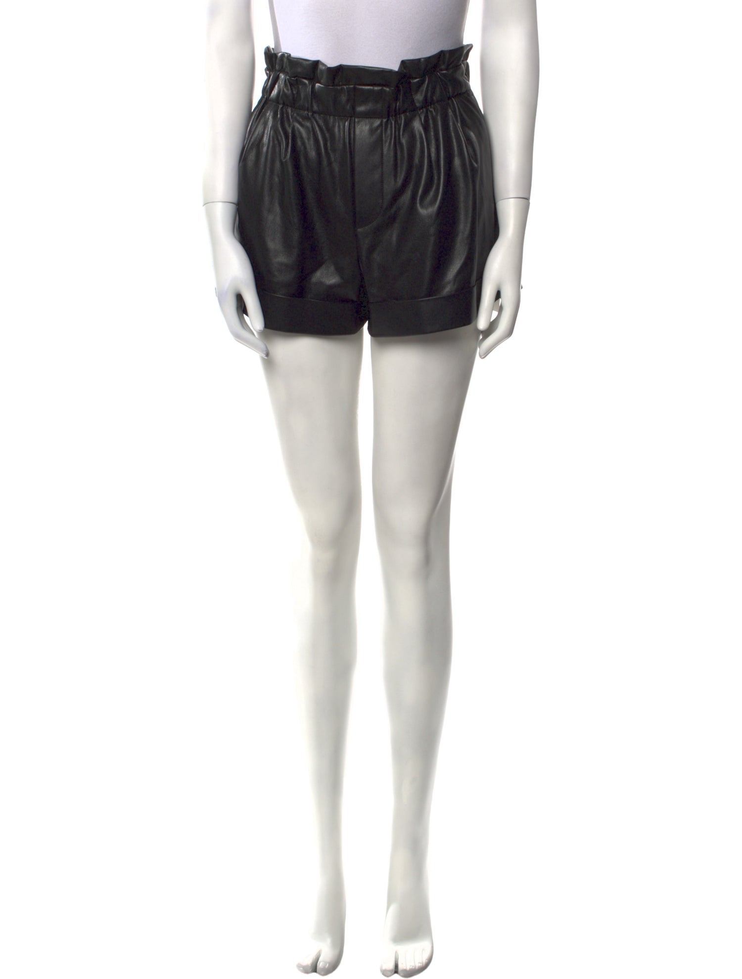 Alice + Olivia Faux Leather Mini Shorts