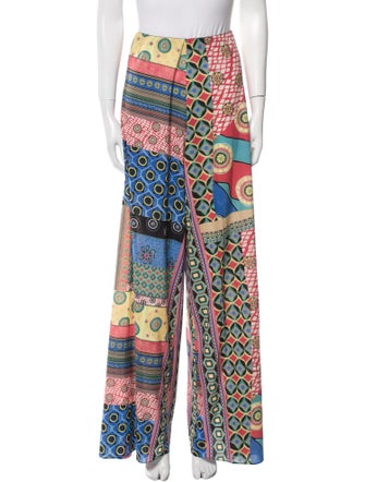 Alice + Olivia Printed Wide Leg Pants