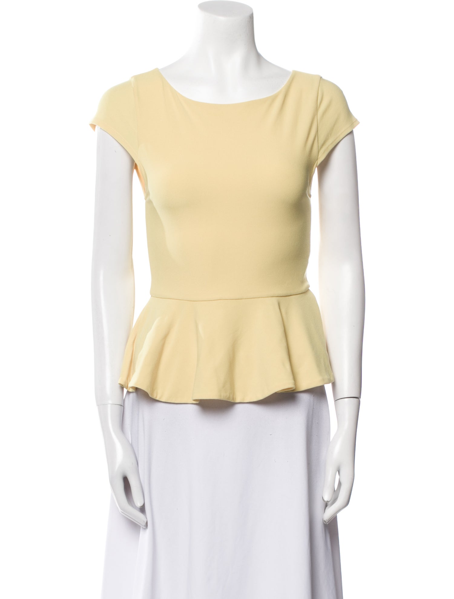 Alice + Olivia Scoop Neck Short Sleeve Top