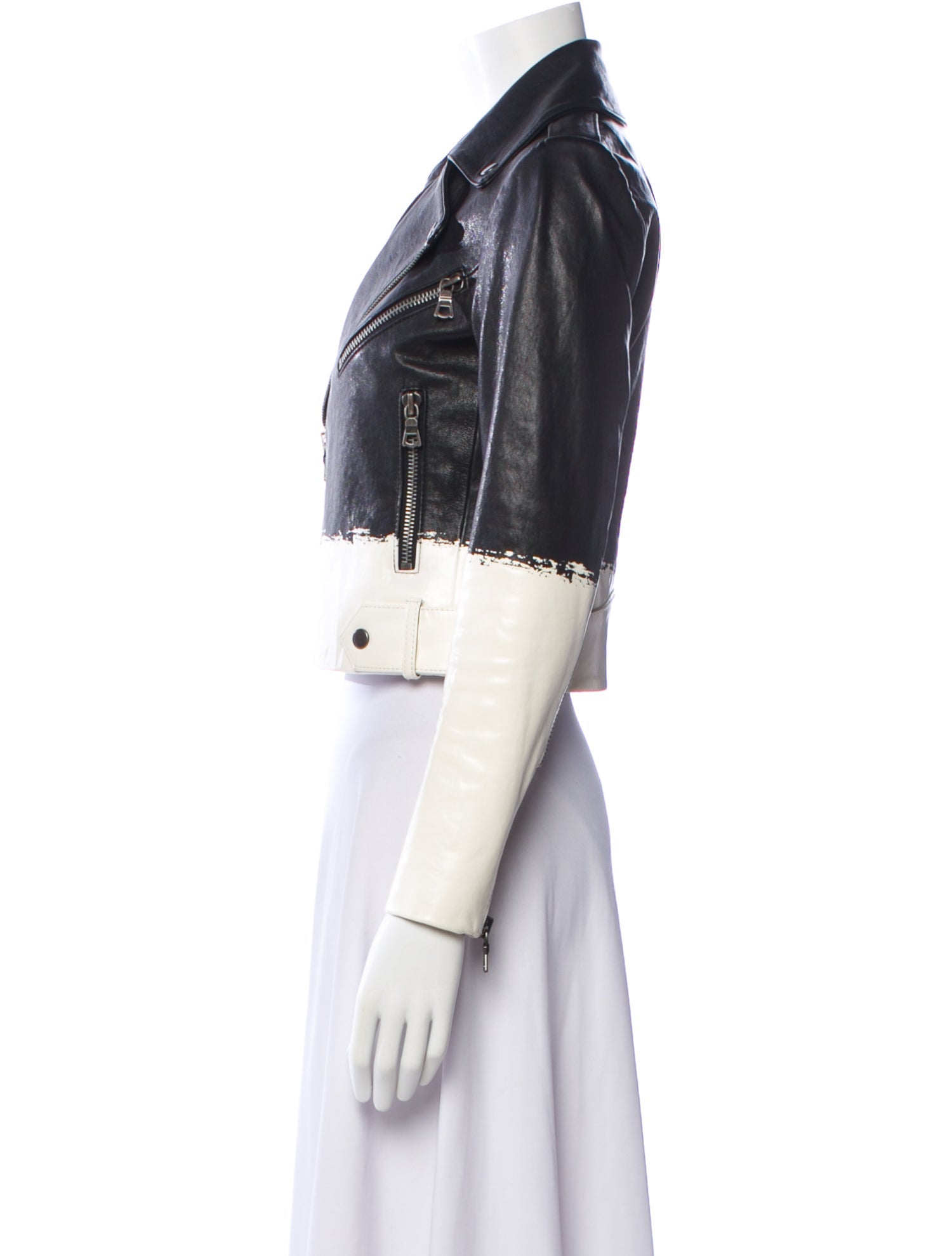 Alice + Olivia Leather Biker Jacket