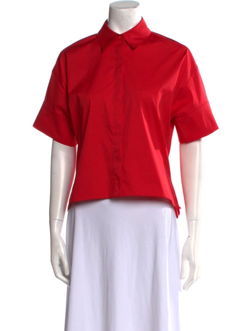 Alice + Olivia Short Sleeve Crop Top