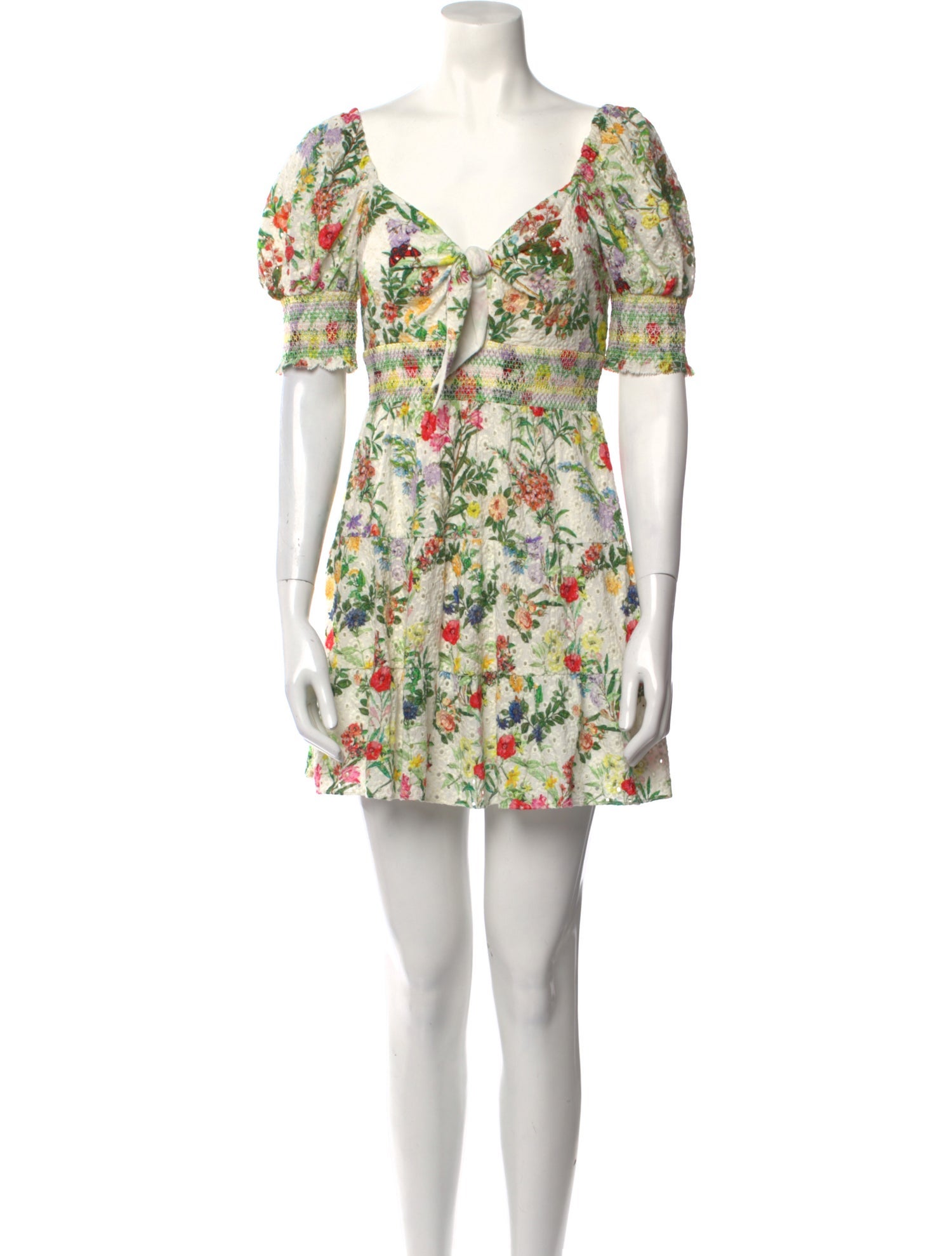 Alice + Olivia Floral Print Mini Dress