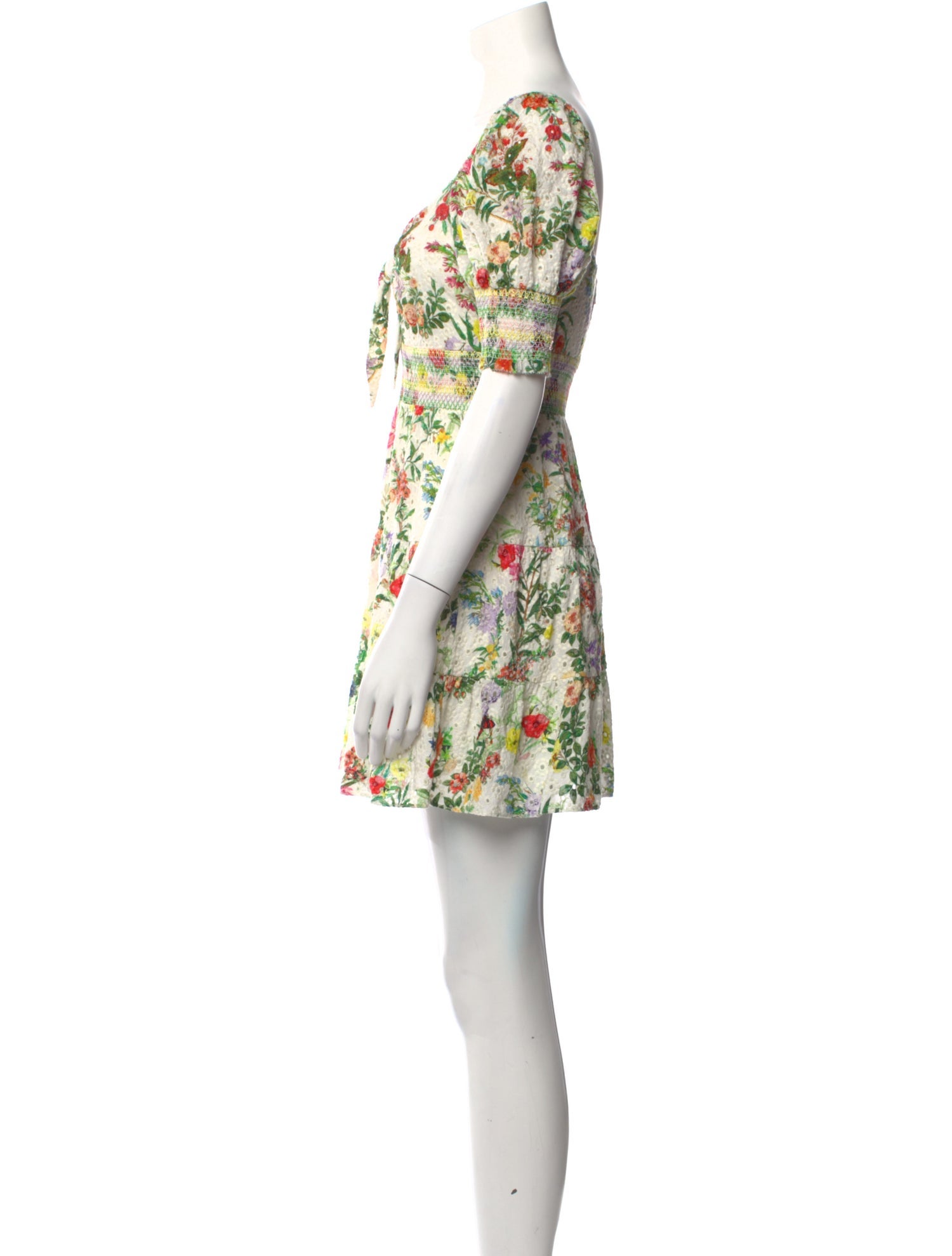 Alice + Olivia Floral Print Mini Dress