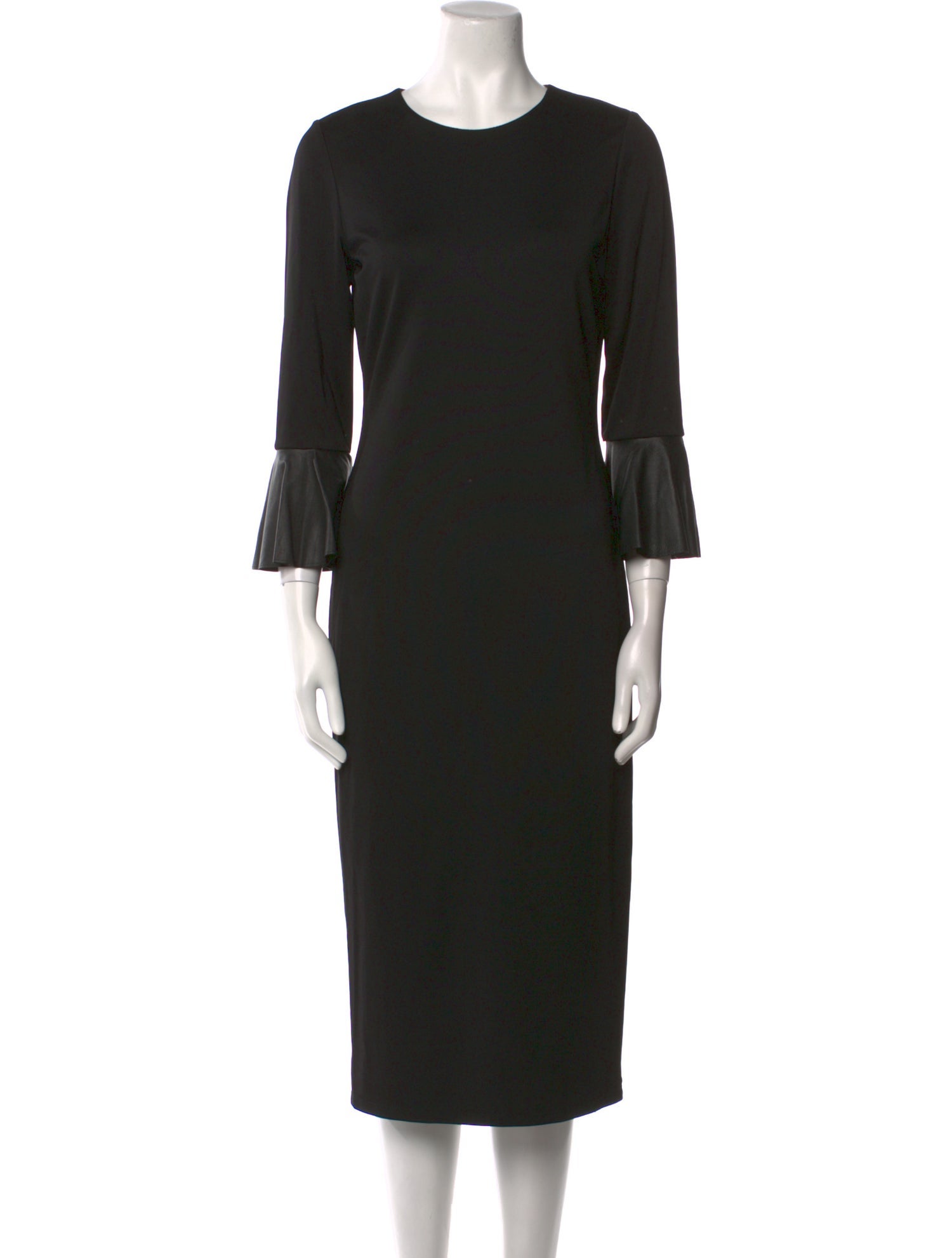 Alice + Olivia Crew Neck Midi Length Dress