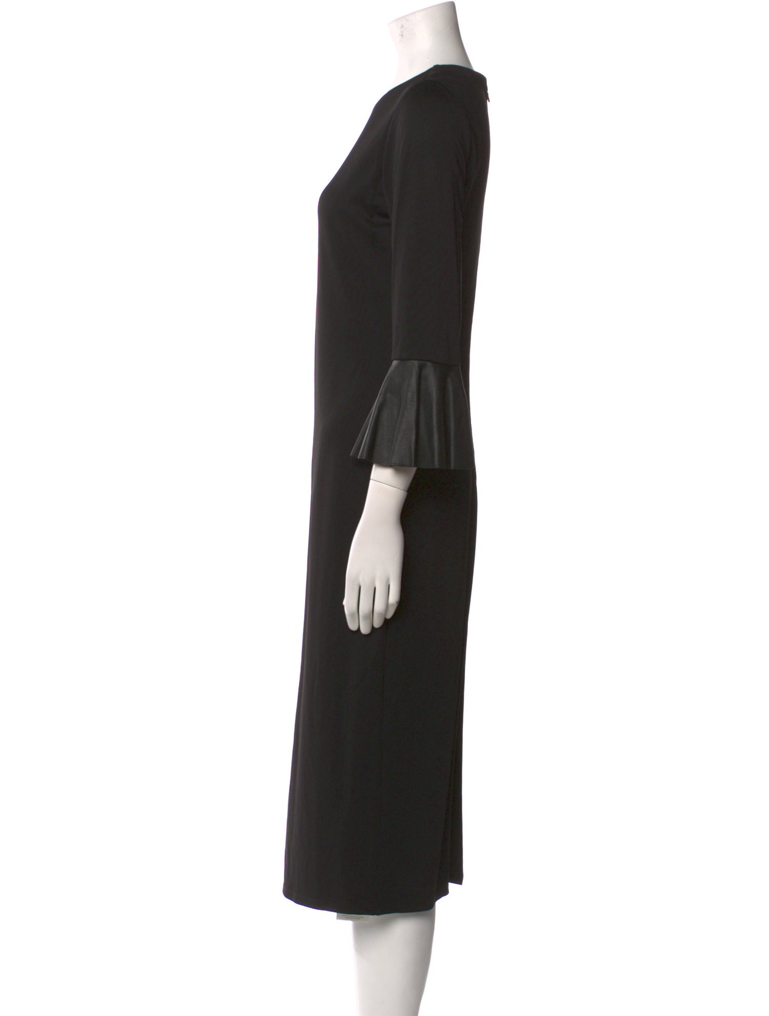 Alice + Olivia Crew Neck Midi Length Dress