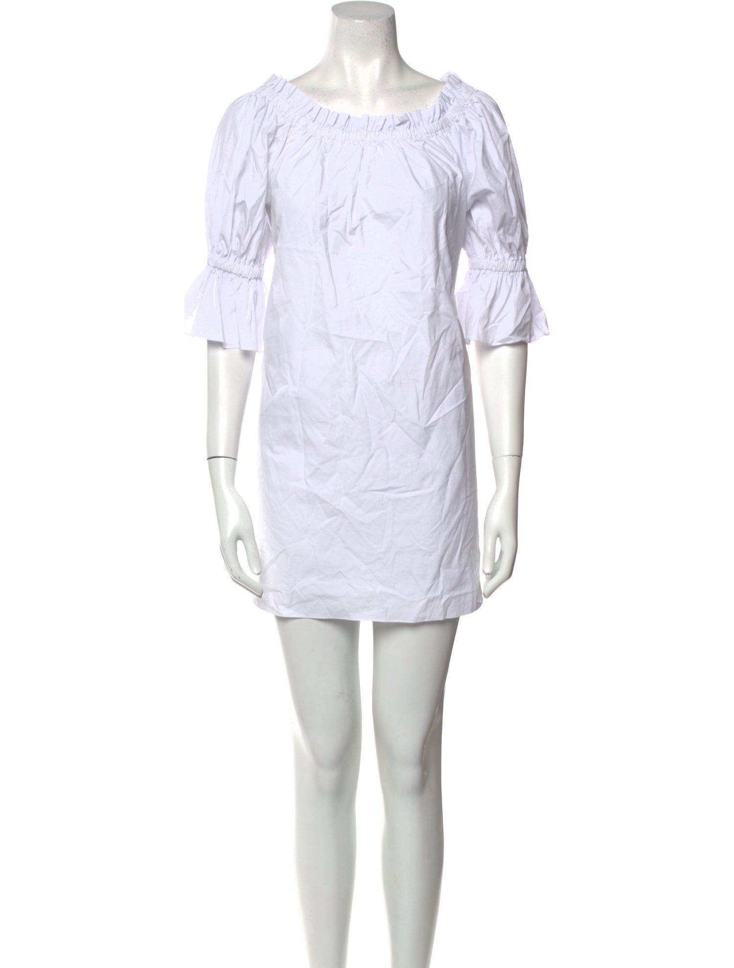 Alice + Olivia Bateau Neckline Mini Dress